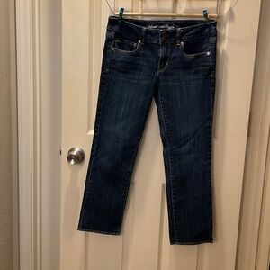 American Eagle Outfitters Midnight Blue Ankle Jeans